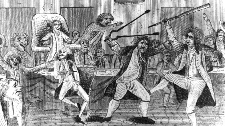 Fight between Matthew Lyon and Roger Griswold