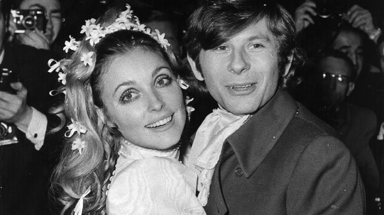 Sharon Tate and Roman Polanski at their wedding
