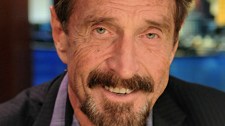 Close up of John McAfee