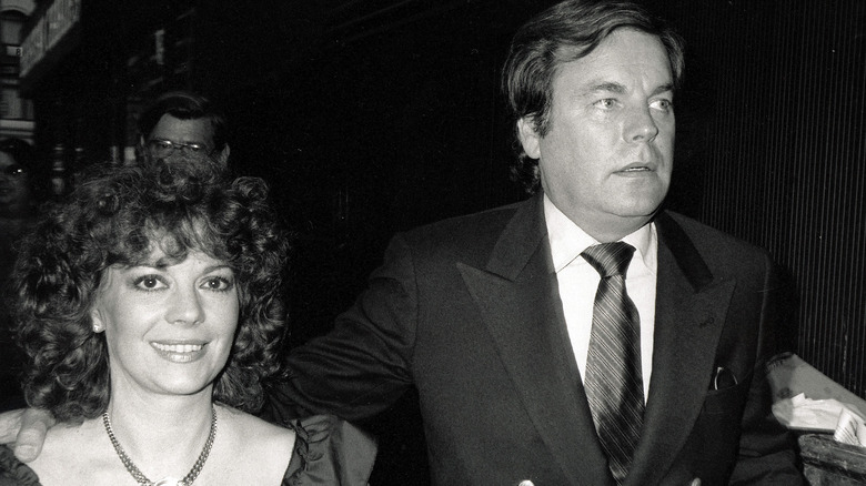 Natalie Wood smiling Robert Wagner looking sideways