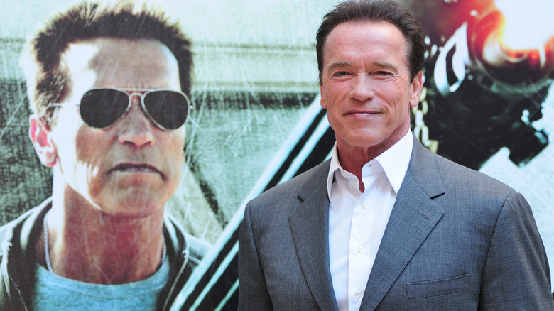 Arnold Schwarzenegger at a photocall