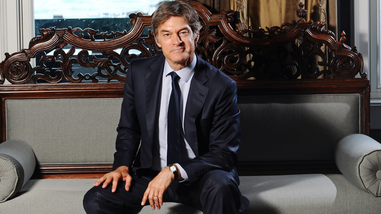 Dr. Oz at a press conference