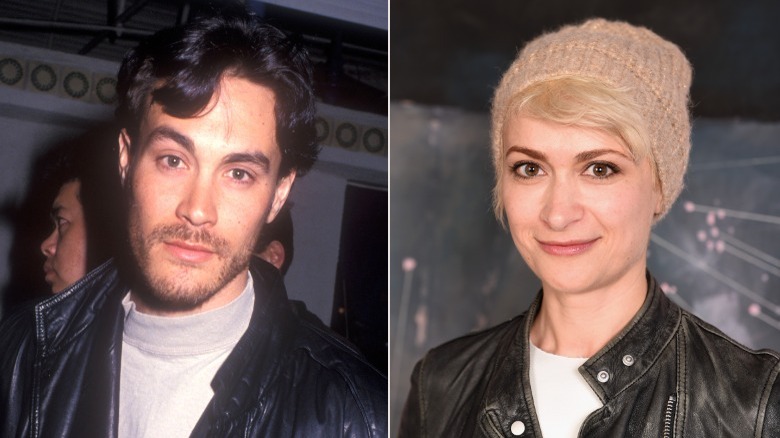 Brandon Lee leather jacket and Halyna Hutchins smiling hat split