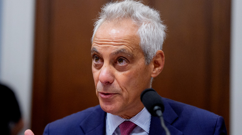 Rahm Emanuel speaking to Congress