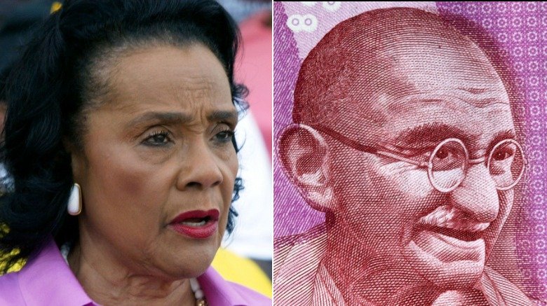 coretta scott king, gandhi