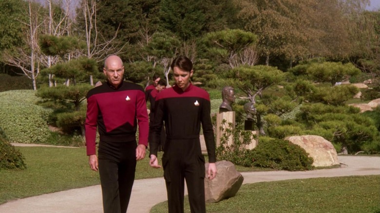 Captain Picard and Wesley Crusher in Star Trek: The Next Generation