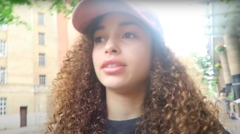 Mya-Lecia Naylor wearing a baseball cap