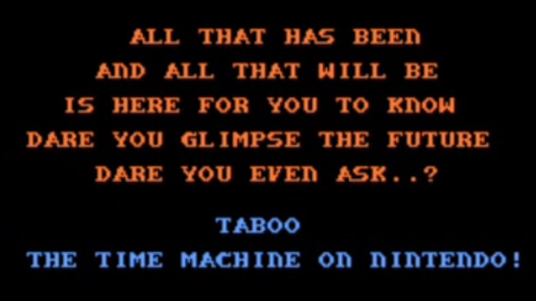 taboo nintendo time machine