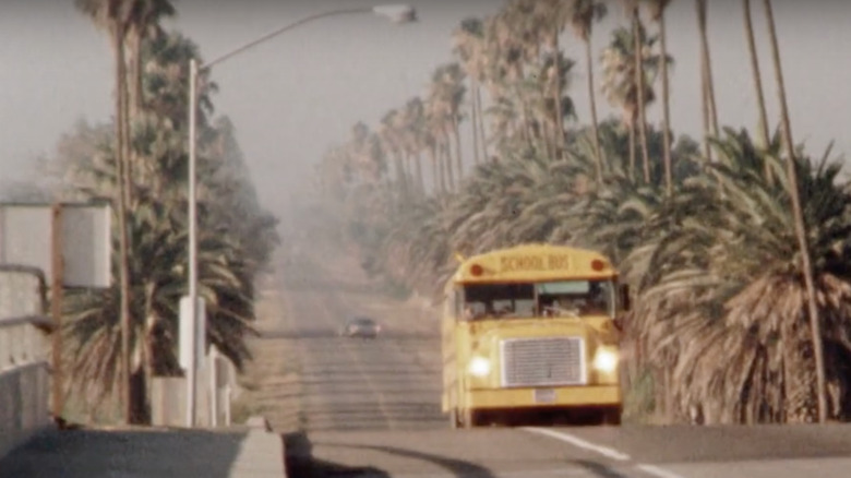 A school bus in 1970s Chowchilla, California