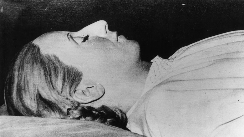 Eva Peron's embalmed body