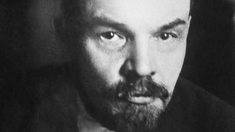 Vladimir Lenin looking at the camera