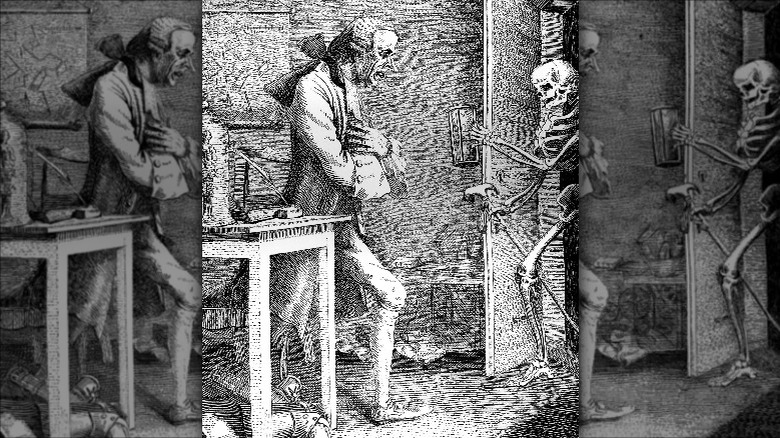 Laurence Sterne and Death engraving