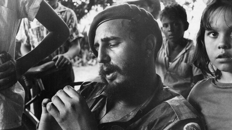 Fidel Castro talking