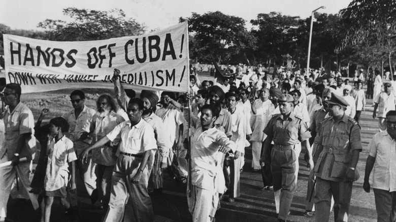 Protestors in Cuba