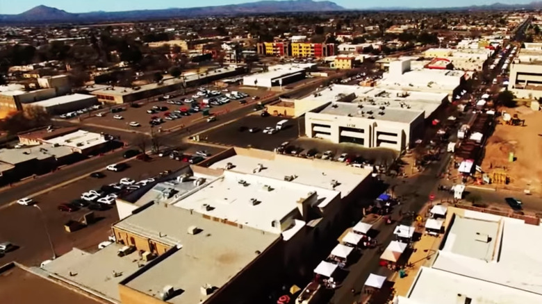 Aerial view of Las Cruces