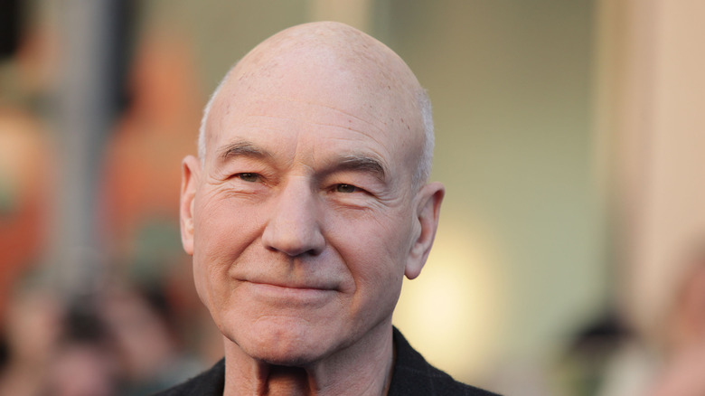 Patrick Stewart smiling