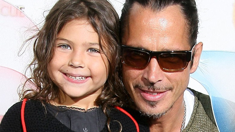 chris cornell and daughter toni cornell at an event