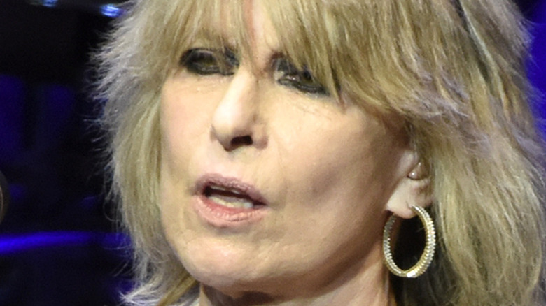 Chrissie Hynde mouth open