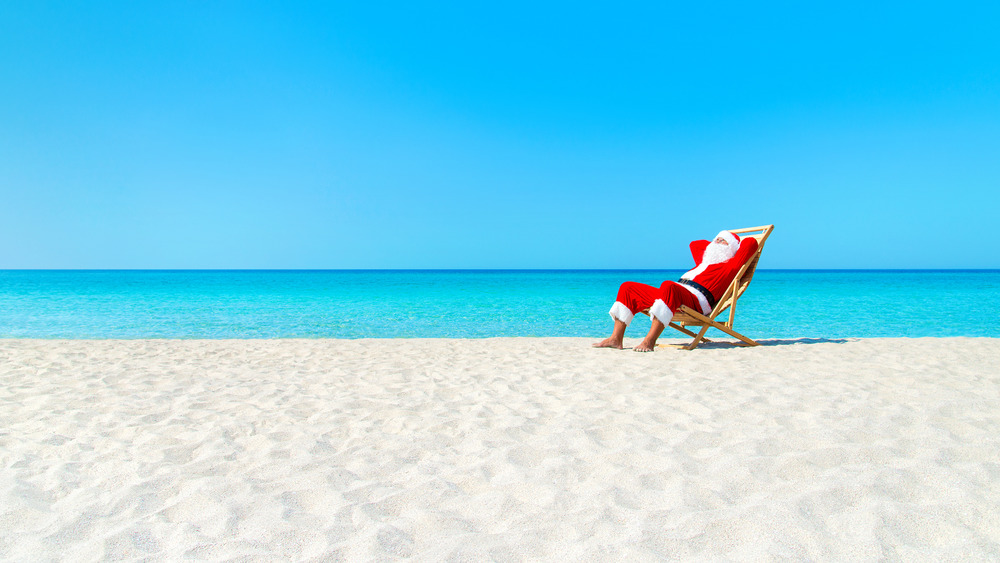 Santa on the beach