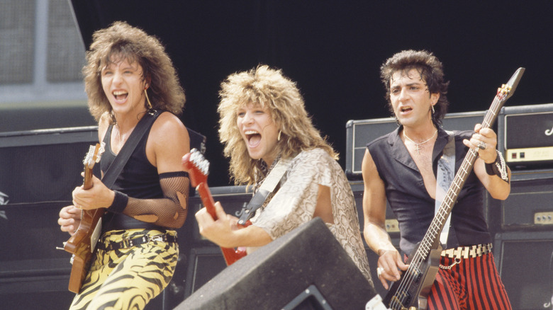 Bon Jovi performing in the mid-1980s
