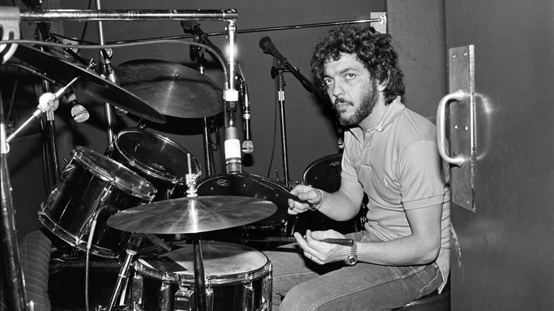 Steve Gadd playing at recording session