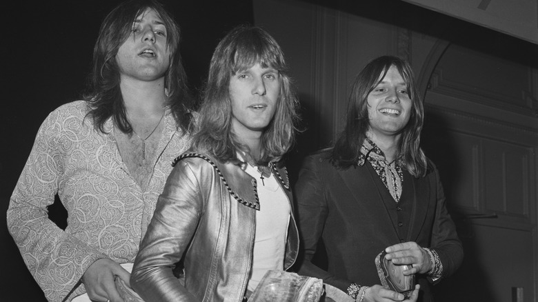 Emerson, Lake & Palmer long hair smiling
