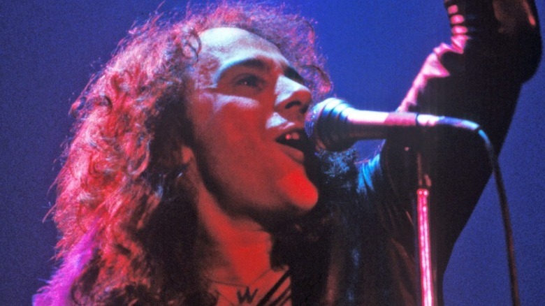 Ronnie James Dio performing in 1983