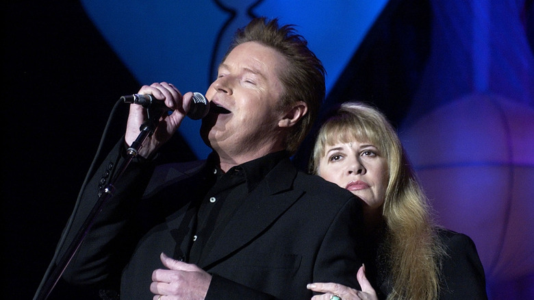 Don Henley and Stevie Nicks onstage