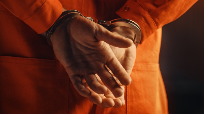 A man in handcuffs