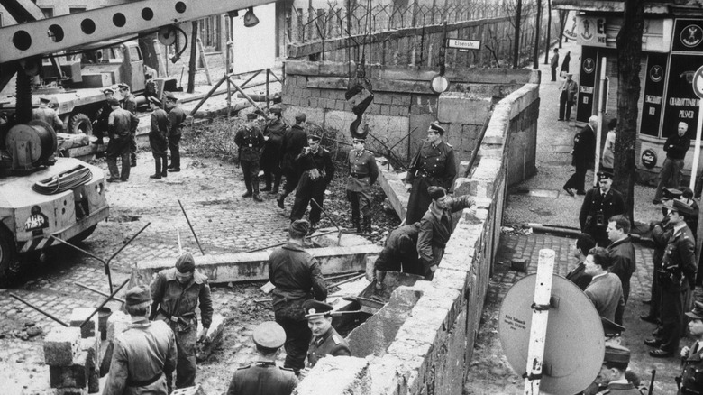 damaged section of Belin Wall from Engels' escape
