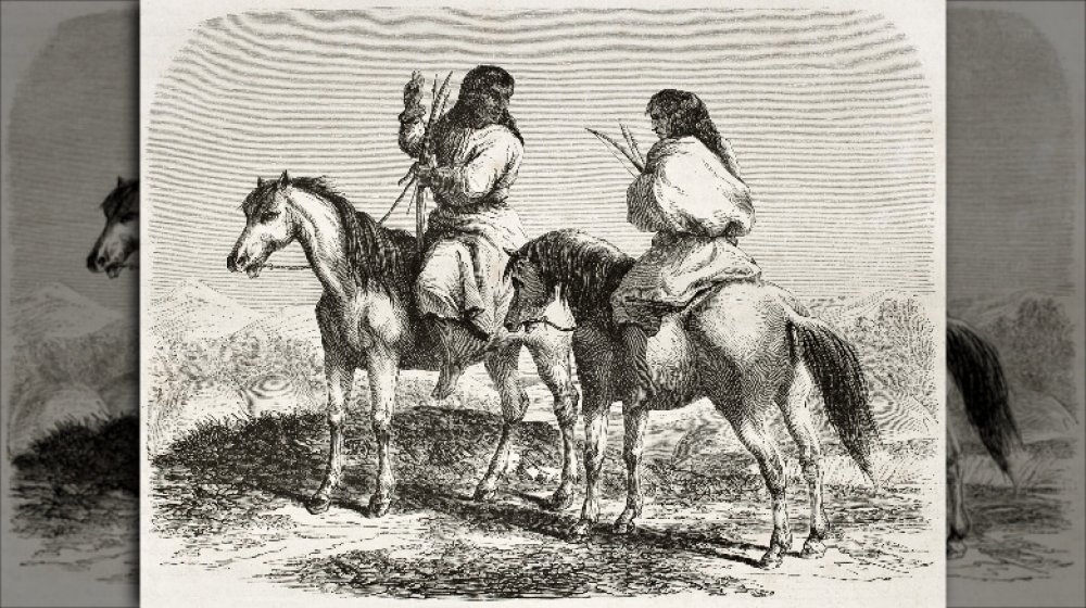Comanches on horseback