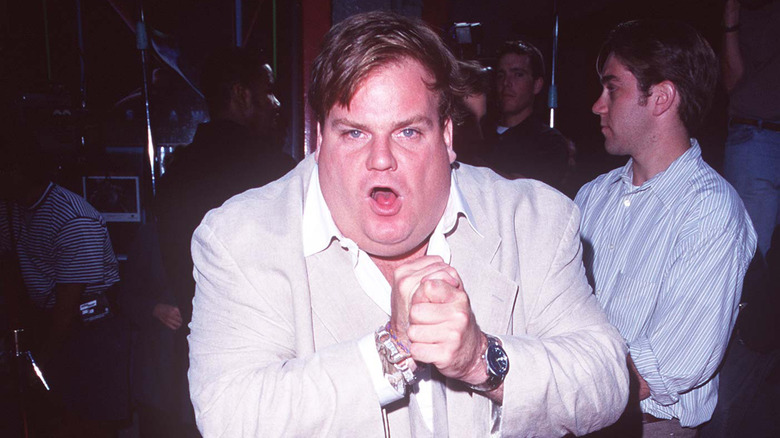 Chris Farley looking forward