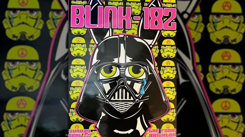 Blink-182 concert Darth Vader poster