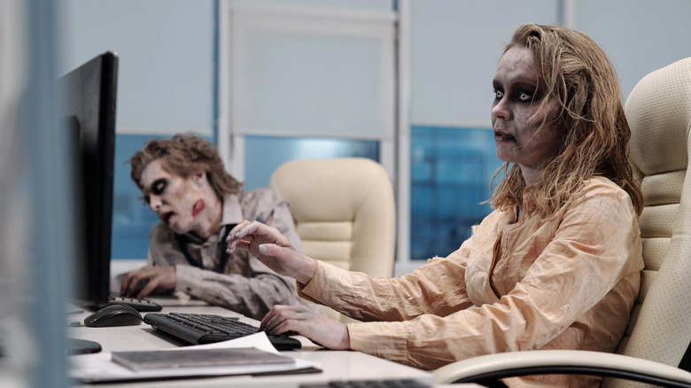 zombie office workers computers
