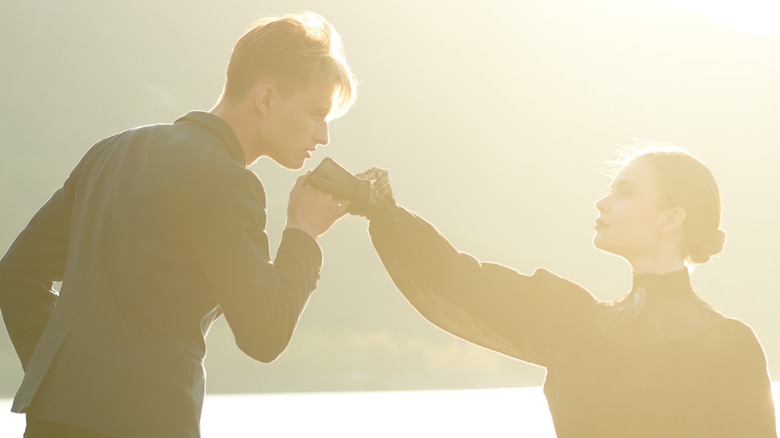 Characters in a Romantic Pose 