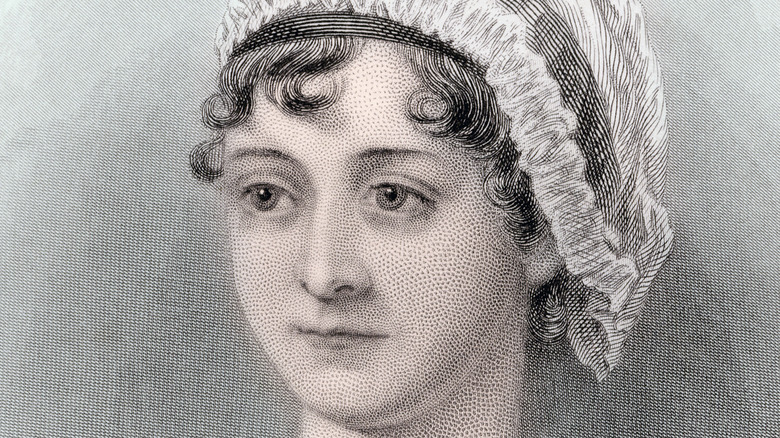 portrait Jane Austen looking to side