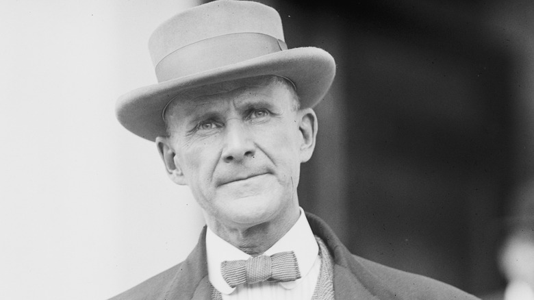 Eugene V Debs walks down the street