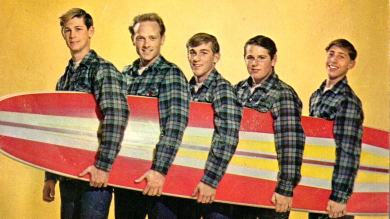The Beach Boys posing for album cover