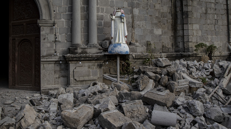 Luzon in the Philippines, earthquake aftermath