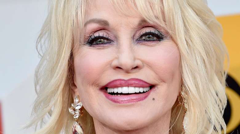 Dolly Parton smiling