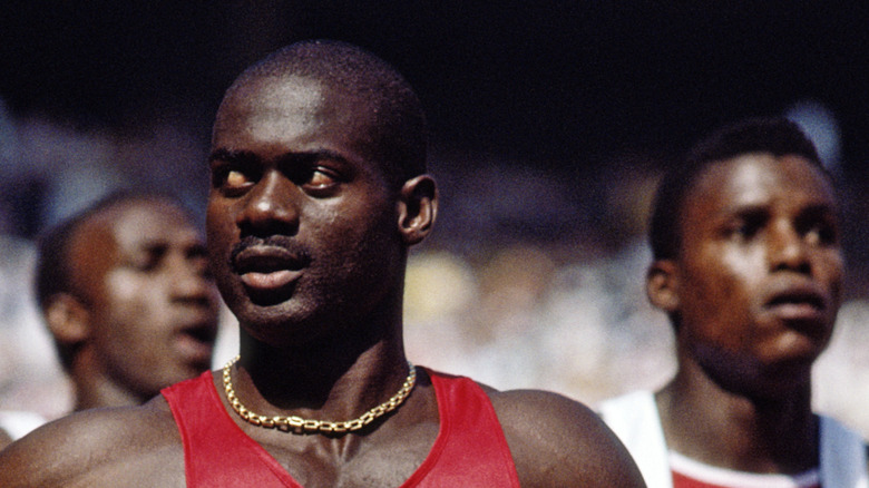 ben johnson winning gold olympics