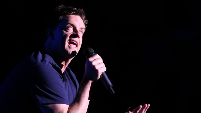Comedian Jim Breuer performs his act