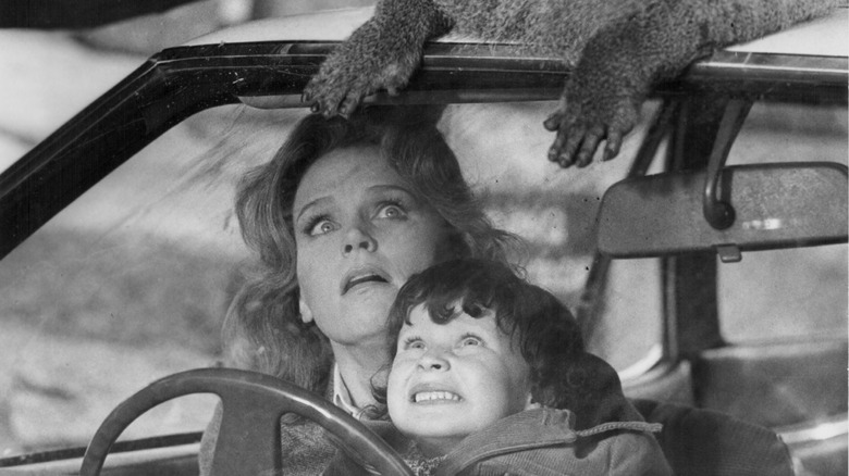Still of the baboons attack from The Omen