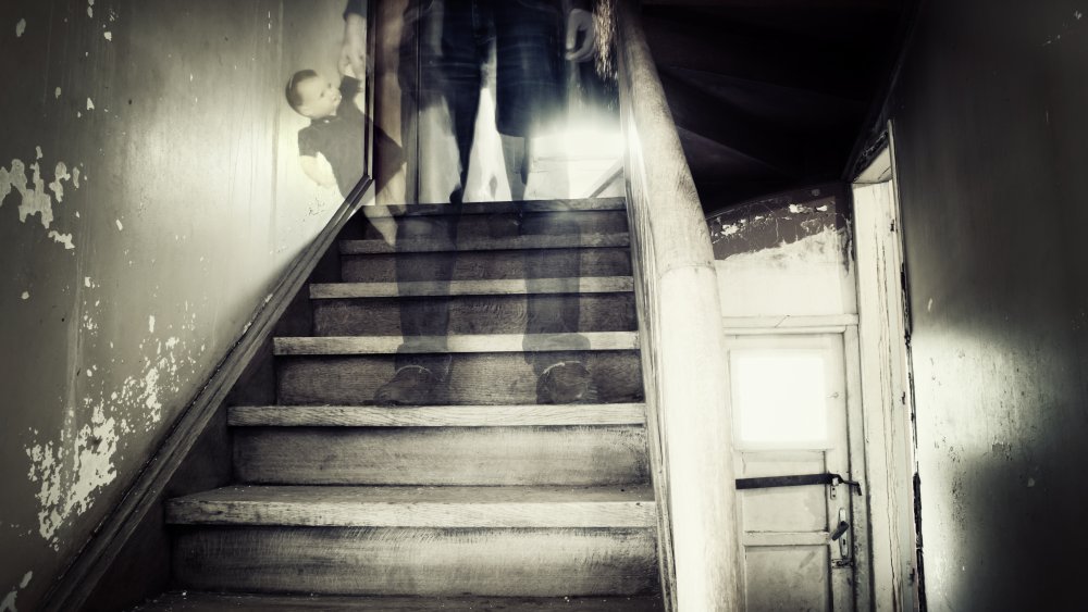 Ghost on stairs