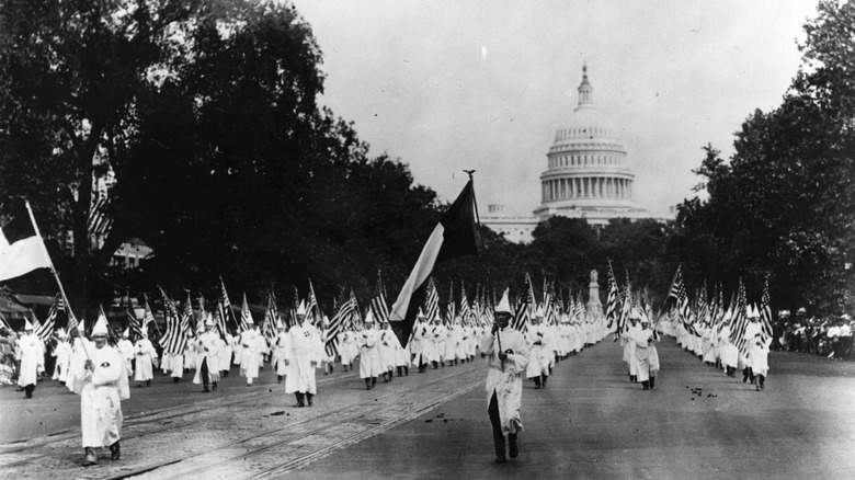 In August 1925, up to 25,000 Klansmen marched through DC