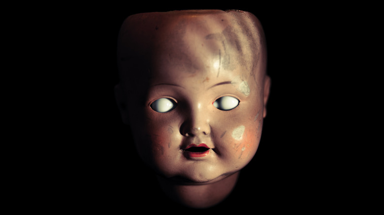 creepy baby doll head