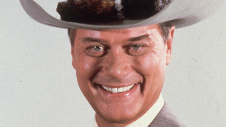 Larry Hagman grinning