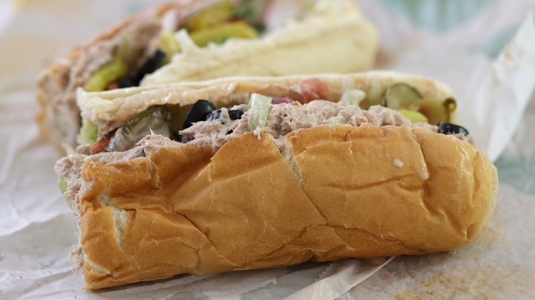 Subway tuna sandwich