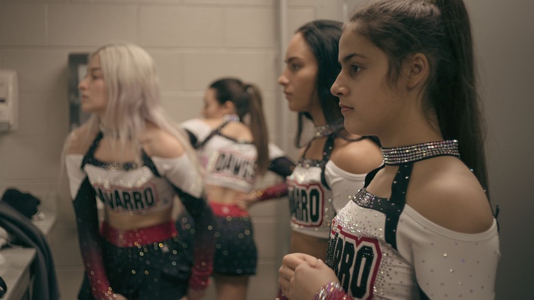 Cheeleaders in the locker room