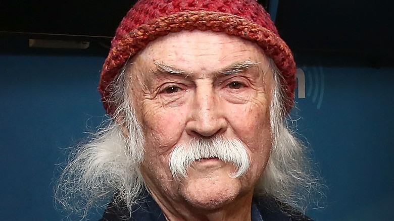 David Crosby staring at camera